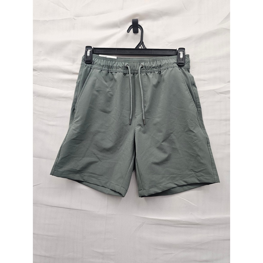 Member's Mark Mens Athletic Shorts Green Poly‎ Blend Size Small